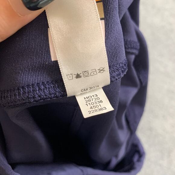 Lucy Tech Leggings Womens XS Extra Small Navy Low Rise Reflective Vented Capri - Picture 8 of 10